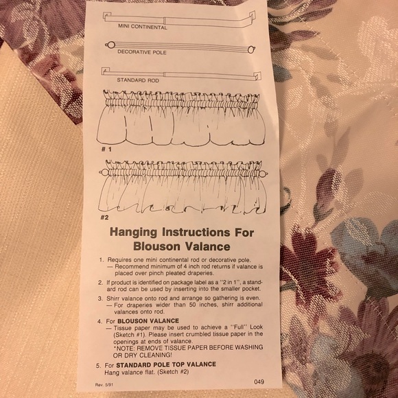 Sun blocking drapes with valance - Picture 4 of 5